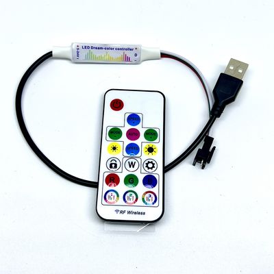 Córrego de corrida de With Multi Color do controlador da música do diodo emissor de luz do pixel 1903LED que respira