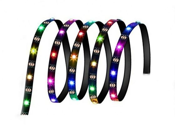 Cor completa de luz de tira DC5V do pixel do diodo emissor de luz de WS2812 IC RGB programável
