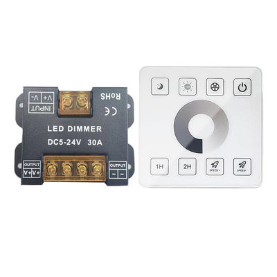 Canal de Dimmer 10A 1 do controlador do diodo emissor de luz da caixa do ferro com o painel de toque completo do RF