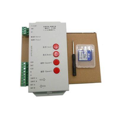 Tira do diodo emissor de luz de Programmable For WS2812B WS2811 RGB do controlador do pixel do diodo emissor de luz de T1000S