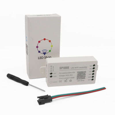 Controlador esperto de Wifi da luz de Stirp do pixel do sPI WS2811 do diodo emissor de luz do controlador SP108E da tira do diodo emissor de luz
