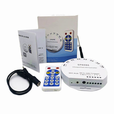Sinal independente esperto de Full Color 8CH do controlador da tira do diodo emissor de luz de SP608E Bluetooth