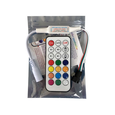 Controlador remoto do RF de 21 chaves mini, diodo emissor de luz mágico 2811 de For do controlador da cor tira de 2812 pixéis