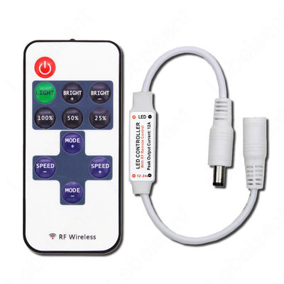 Controlador chave Mini Wireless With Plastic Material do diodo emissor de luz da cor da C.C. de 11 RF único
