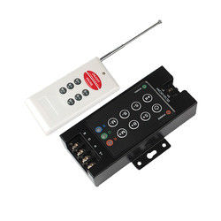 C.C. 12V 24V do controlador 720W do diodo emissor de luz RGB das chaves do RF 8 com canal da caixa 3 do ferro