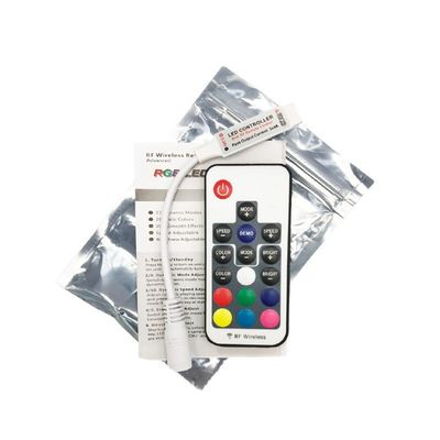 17 telecontrole sem fio do RF do canal chave do diodo emissor de luz Mini Controller 12V 3 para a tira de 5050 diodos emissores de luz