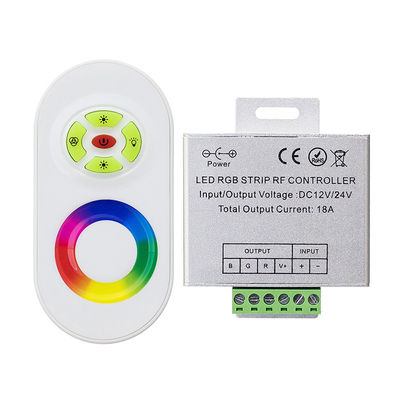 C.C. remota 12V 18A do controlador da tira do diodo emissor de luz do RGB do toque do RF para tiras do diodo emissor de luz do RGB