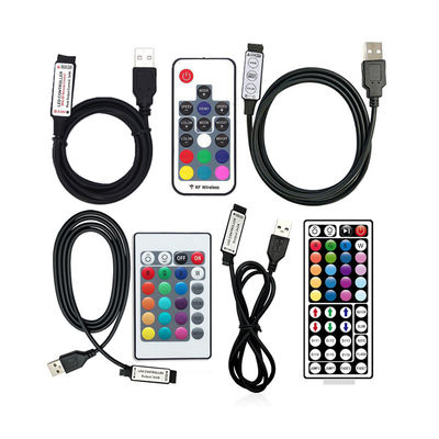 Barra de cor 5050 do diodo emissor de luz RGB de Mini Wireless Remote Control For do controlador do diodo emissor de luz de USB 5V