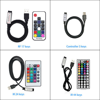 Barra de cor 5050 do diodo emissor de luz RGB de Mini Wireless Remote Control For do controlador do diodo emissor de luz de USB 5V