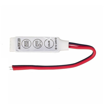 Manual do botão da chave 3 do diodo emissor de luz Mini Controller 3 da C.C. 24V para a luz de tira da cor de 5050 Rgb