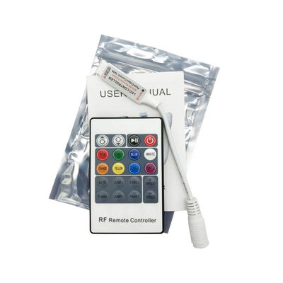 Mini controlo a distância sem fio chave do controlador 20 do diodo emissor de luz RGB do RF para luzes de tira do diodo emissor de luz