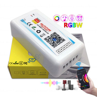 Modo esperto da música do sincronismo do controle da voz de DC Wifi Tuya APP do controlador do diodo emissor de luz de RGBW