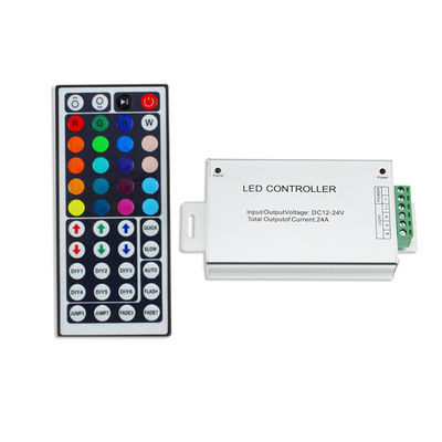 Controlador chave 12A 24A do diodo emissor de luz do RGB do caso 44 de alumínio para a luz de tira do RGB