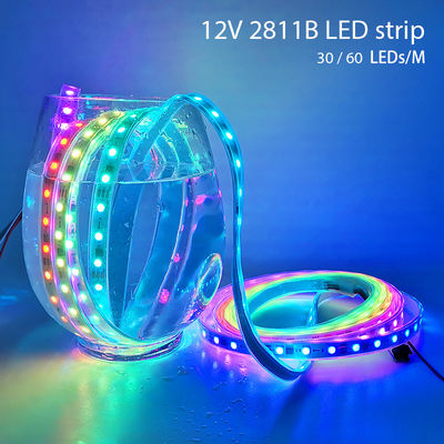 Luzes de tira mágicas DC12V do diodo emissor de luz da cor do pixel IP67 impermeável para exterior