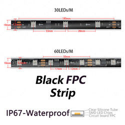 Luzes de tira mágicas DC12V do diodo emissor de luz da cor do pixel IP67 impermeável para exterior
