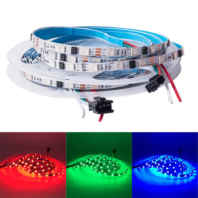 luz de tira estreita do pixel do diodo emissor de luz de 8mm, tira ideal do diodo emissor de luz da cor da mágica 3535 do RGB 5050