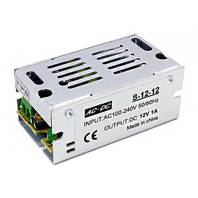 C.A. de alumínio da fonte de alimentação 100V do interruptor do caso 240V ao volt 12W 1A da C.C. 12