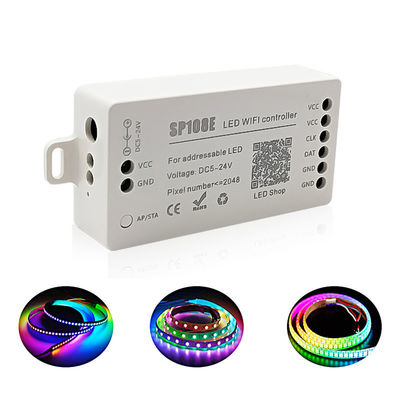 Controlador esperto de Wifi da luz de Stirp do pixel do sPI WS2811 do diodo emissor de luz do controlador SP108E da tira do diodo emissor de luz