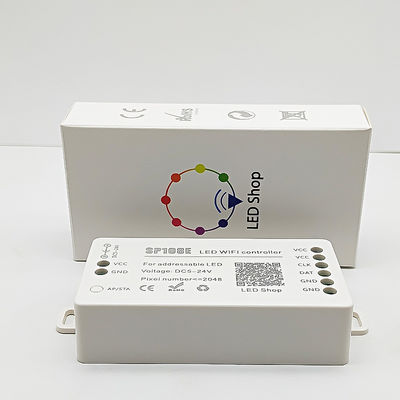 Controlador esperto de Wifi da luz de Stirp do pixel do sPI WS2811 do diodo emissor de luz do controlador SP108E da tira do diodo emissor de luz