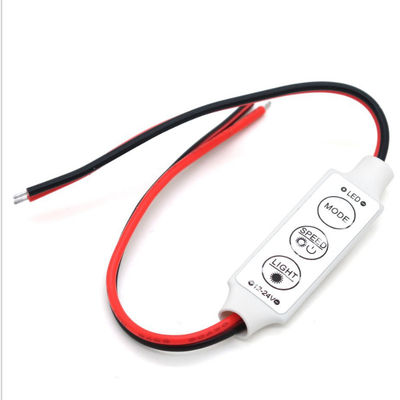 3 diodo emissor de luz chave Mini Controller 5V 12V 24V para a única luz de tira do diodo emissor de luz da cor 5050 3528