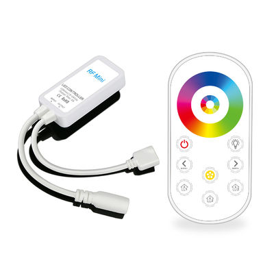 Telecontrole sem fio do toque de Mini RF do controlador do diodo emissor de luz RGB da C.C. 24V para a tira do diodo emissor de luz 5050