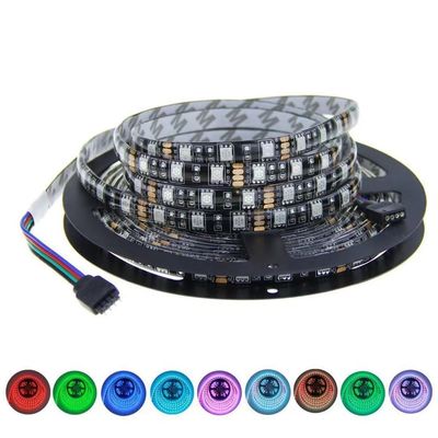 Luz de tira do diodo emissor de luz 12V RGB de SMD 5050, fita de mudança 60led da cor do diodo emissor de luz impermeável