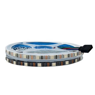 Mudança estreita da cor 12V da versão 6mm da luz de tira do diodo emissor de luz RGB de SMD 5050