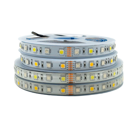 Colora RGBW em mudança 4 em 1 tira do diodo emissor de luz, tira 60leds/M do diodo emissor de luz de 12v 5050 RGB