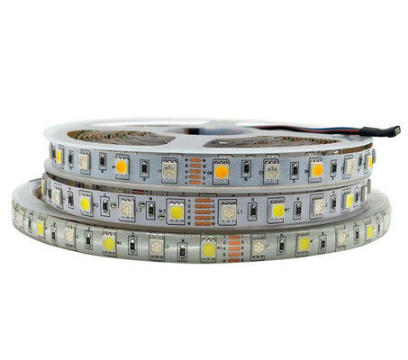 Colora RGBW em mudança 4 em 1 tira do diodo emissor de luz, tira 60leds/M do diodo emissor de luz de 12v 5050 RGB