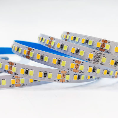 Tira ajustável 180LEDs/M For Decorative Lighting do diodo emissor de luz da temperatura de cor da cor do dobro do CCT