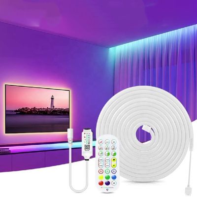 Luz de tira de néon 10ft do diodo emissor de luz do RGB do controle de Bluetooth APP com os 16 milhão redutors das cores de DIY