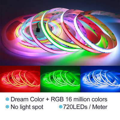 24V 720leds/delicado ideal da cor da luz de tira da ESPIGA diodo emissor de luz do medidor com controlo a distância