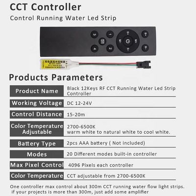 Única água corrente da tira do diodo emissor de luz da cor SMD2835 que flui com o ODM do controle do toque