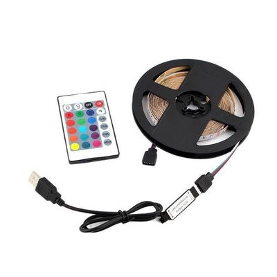 60leds/luz de tira de controle remoto diodo emissor de luz do medidor para o quarto Decortion do luminoso da tevê