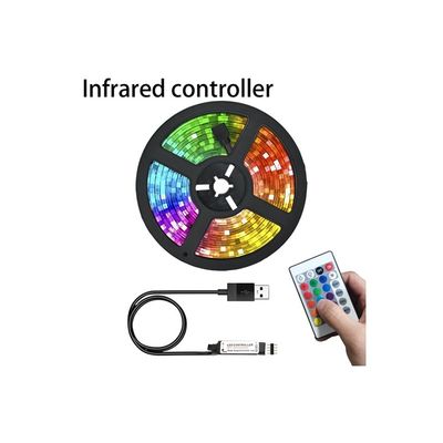 60leds/luz de tira de controle remoto diodo emissor de luz do medidor para o quarto Decortion do luminoso da tevê