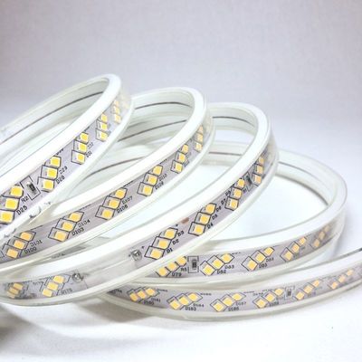 Tira ultra brilhante 220v do diodo emissor de luz de 180leds/M Single Color impermeável para o esboço de construção