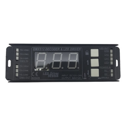 Decodificador do diodo emissor de luz DMX do canal do RGB 3, controlador 12V do diodo emissor de luz DMX512 para a luz de tira do diodo emissor de luz