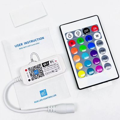 Rf 24 Key Wifi 3 canais RGB LED controlador 16 milhões de cores Buletooth para luz de tira