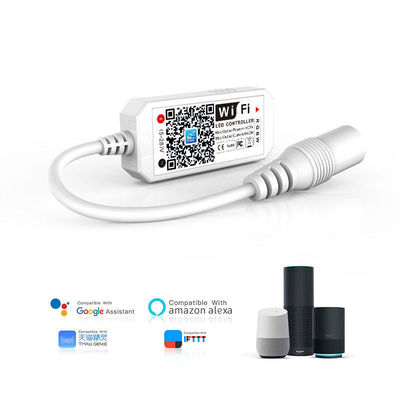 3 canais LED RGB WIFI Controlador Compatível com Android IOS Alexa Google Inteligência Controle sem fio