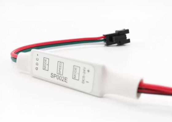 DC5-24V Controlador de pixels LED SP002E Controle WS2811 Luz de faixa de cores completas