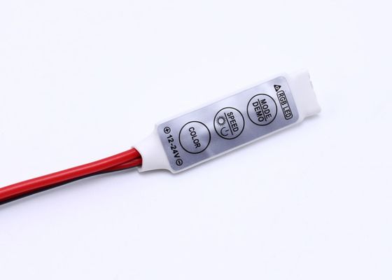 Mini Streaming LED Controlador monocromático RF controle remoto sem fio 12V Luz branca Cavalo de corrida