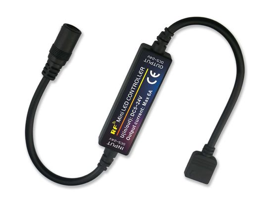 Mini Controlador Led de Dimensão Pequena Rf Controle Remoto Sem Fio Rgb Light Strip Controlador de Mudança de Cor