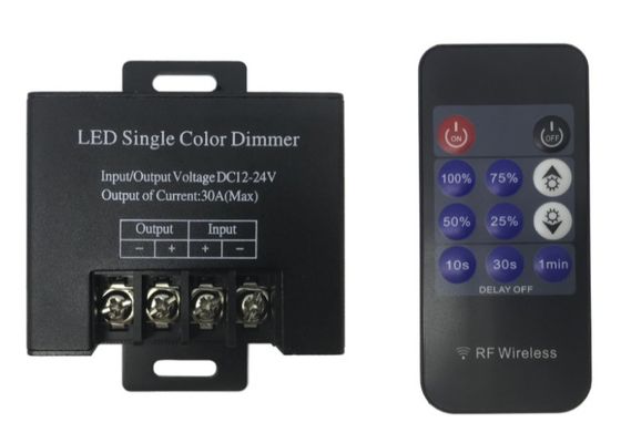 Dimmer de faixa de LED, controlador dimmável de faixa de cor única DC12v 30A 360W