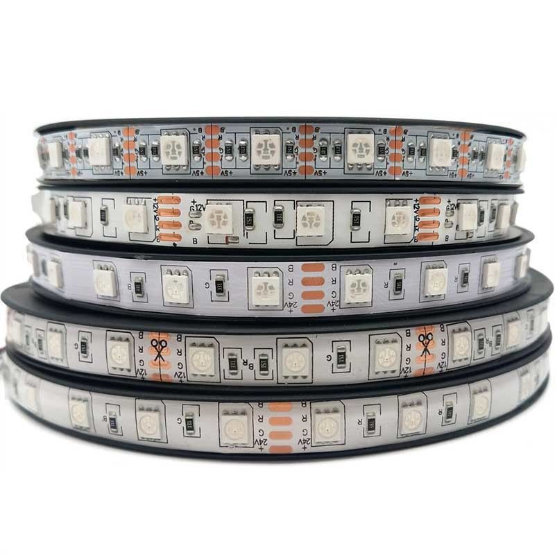 Luz de tira IP67 do diodo emissor de luz RGB de SMD 5050 impermeável para a decoração da barra do jardim