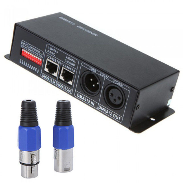 Canal RGBW do RGB 4 do canal do decodificador 3 de Dmx da fita do diodo emissor de luz DMX512 com o CE certificado