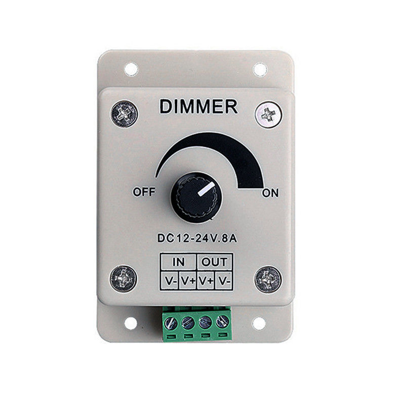 Cor do brilho de Dimmer Switch Adjustable do controlador do diodo emissor de luz da C.C. 12V 8A única