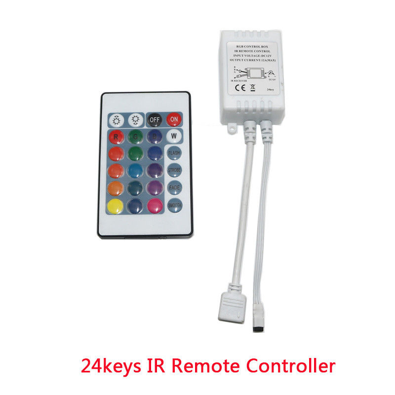 24 luzes de tira chaves de controle remoto do diodo emissor de luz de For SMD2835 5050 do controlador do diodo emissor de luz do RGB
