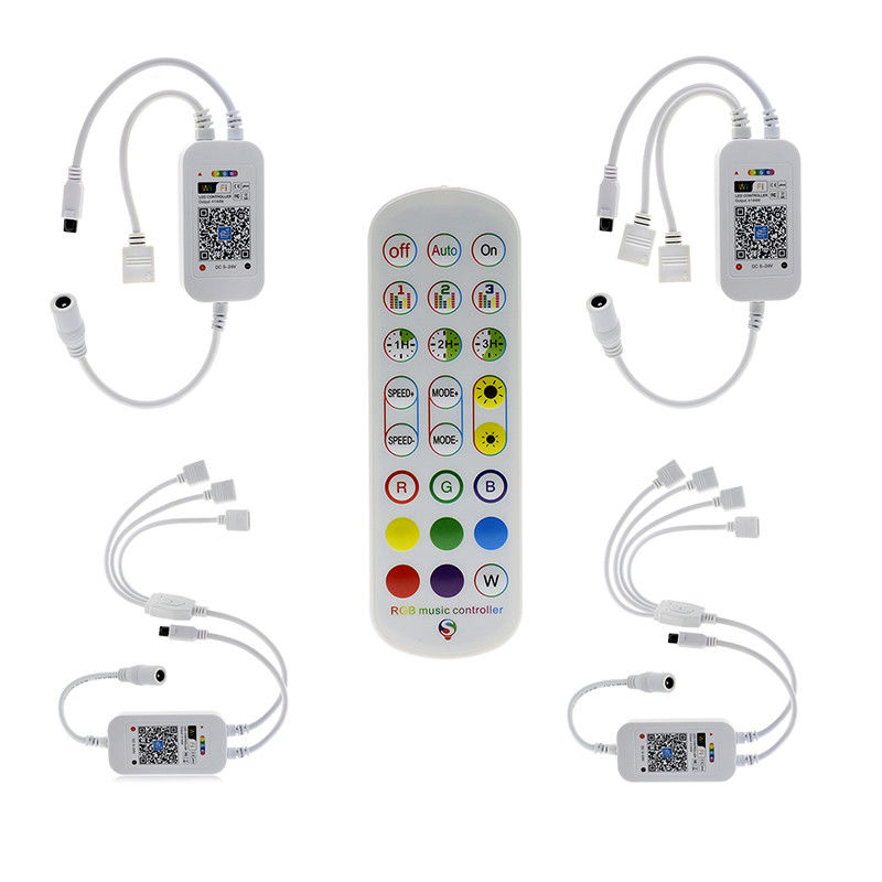 24 controladores espertos IR Remote Wifi Control da tira do diodo emissor de luz das chaves para a luz de tira do RGB