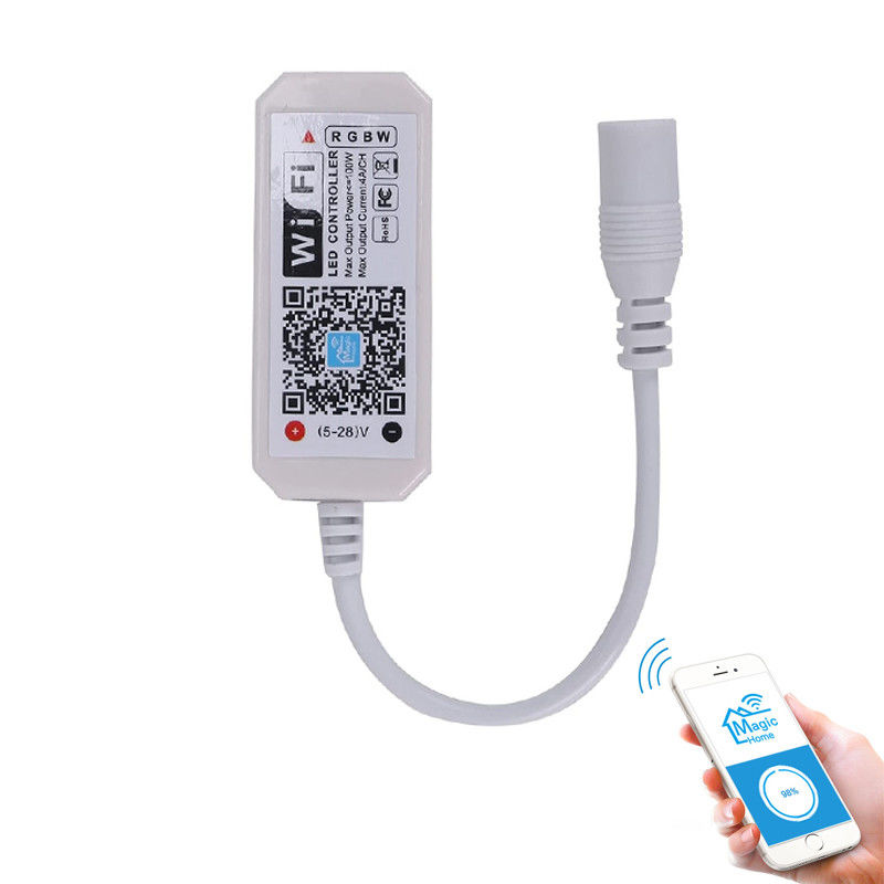 Sincronismo móvel de For Music Voice APP do mini controlador da tira RGBW do diodo emissor de luz do RGB Wifi