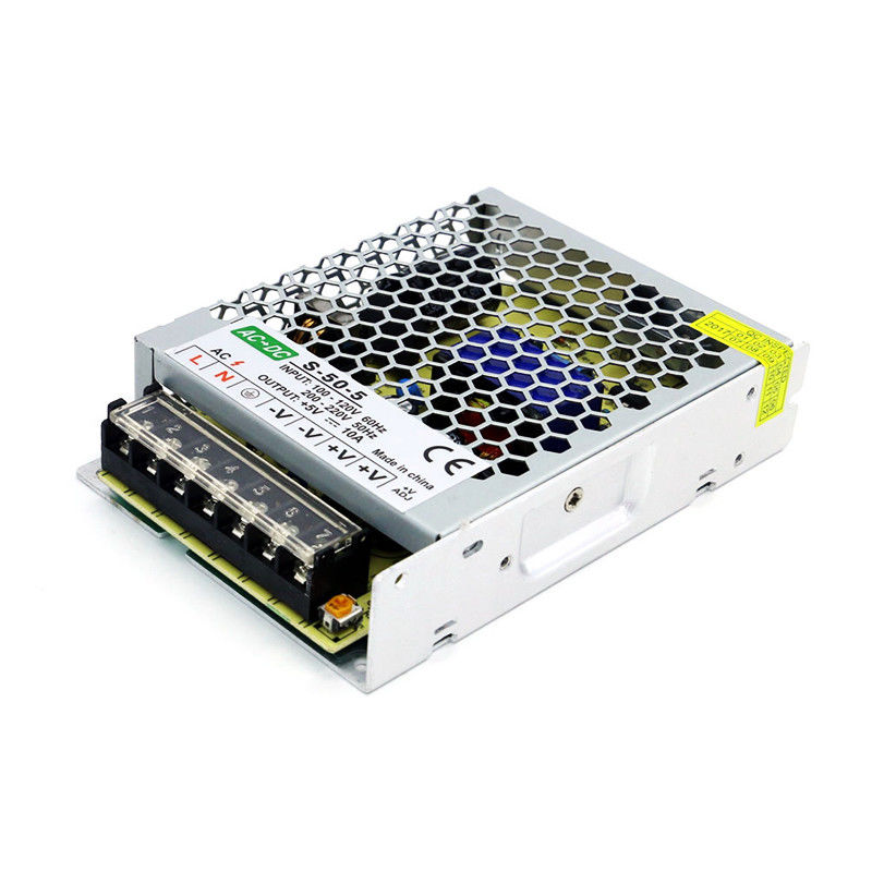 A C.A. 110V 220V ao universal da C.C. 5V 10A 50W regulou o motorista de comutação do diodo emissor de luz do adaptador do transformador da fonte de alimentação